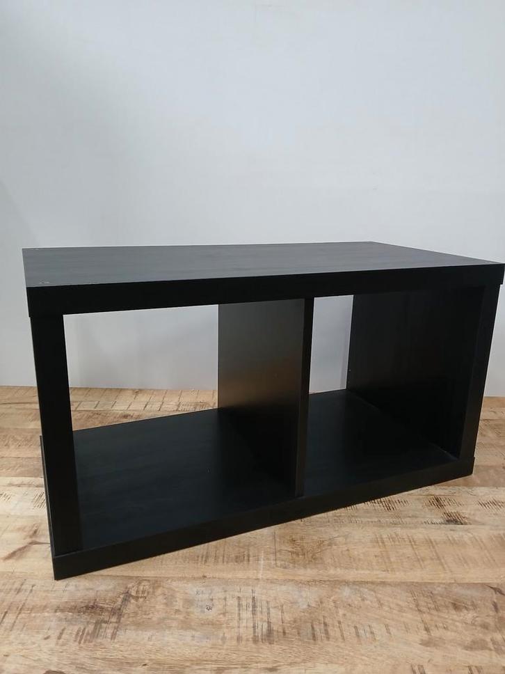 IKEA Kallax open kast, 2-vaks, zwart, 76,5 x 39 x 41 cm, Diversen, Overige Diversen, Ophalen