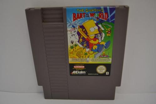 The Simpsons Bart vs The World (NES FRA), Spelcomputers en Games, Games | Nintendo NES, Zo goed als nieuw, Verzenden