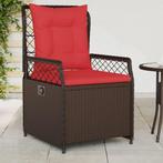 vidaXL Liggende tuinstoelen 2 stuks bruin polyrotan, Tuin en Terras, Verzenden, Nieuw, Rotan