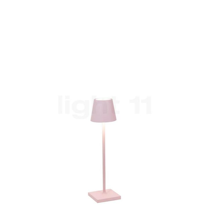 Zafferano Poldina Acculamp LED, roze - 27,5 cm (Verlichting), Huis en Inrichting, Lampen | Vloerlampen, Nieuw, Verzenden