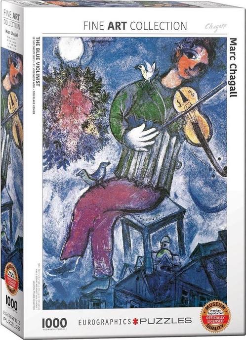 Marc Chagall - The Blue Violinist Puzzel (1000 stukjes) |, Hobby en Vrije tijd, Denksport en Puzzels, Nieuw, Verzenden