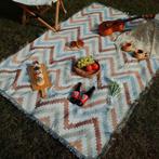 180 bij 230cm Fris Zomers Zigzag Stoffen Picknickkleed Kleed, Verzamelen, Verzenden, Nieuw