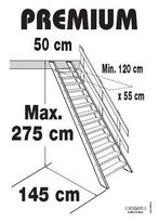 Trappen voor maar 155.00 euro vuren steektrap 2.75M hoog, Ophalen of Verzenden, Nieuw, Trap, 4 meter of meer