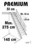 Trappen voor maar 99.00 euro vuren steektrap 2.80M hoog