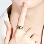 Ring - 18 karaat Geel goud - 1.06ct. tw. Robijn - Diamant, Sieraden, Tassen en Uiterlijk, Ringen, Nieuw