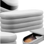 2dekans | tectake® gestoffeerde bank Altu met opbergruimte –, Huis en Inrichting, Banken | Bankstellen, Ophalen of Verzenden, Zo goed als nieuw