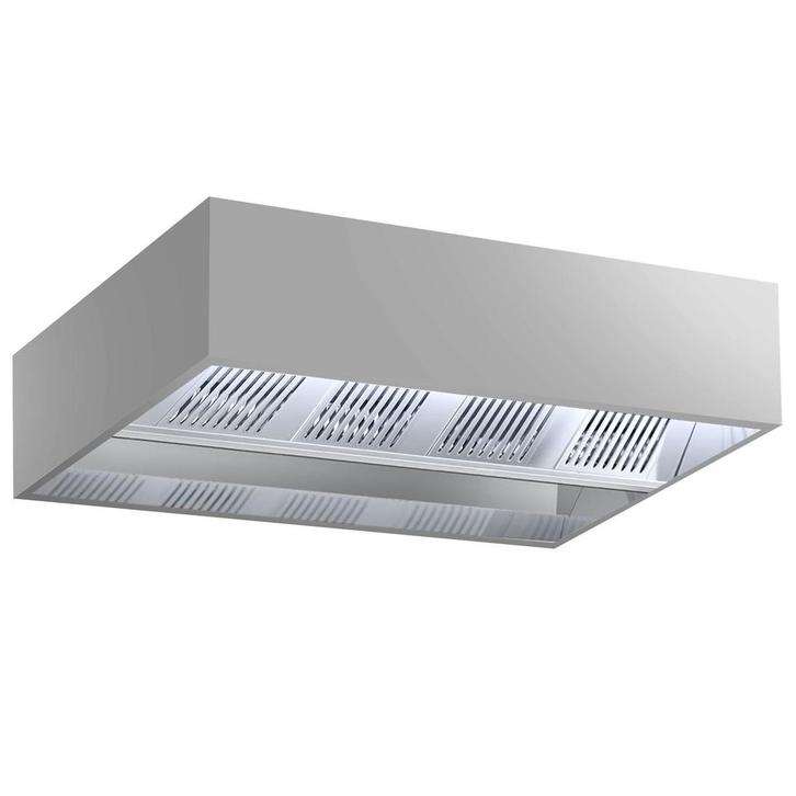 GGM Gastro | Inductie plafond afzuigkap - 2400mm - met |, Witgoed en Apparatuur, Afzuigkappen, Inbouw, 800 m³ per uur of meer