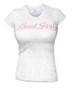 Bad Girl Dames T-shirt met Wit Roze, Nieuw, Maat 46 (S) of kleiner, Bad Girl, Ophalen of Verzenden