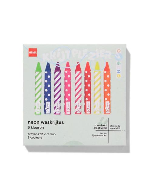 HEMA Waskrijtjes neon - 8 stuks, Hobby en Vrije tijd, Knutselen, Nieuw, Verzenden