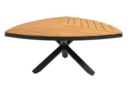 Driekhoek Tuintafel Lontano  Teak Aluminium Kruispoot Lesli, Tuin en Terras, Tuintafels, Nieuw, Verzenden