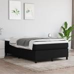 vidaXL Boxspring met matras stof zwart 120x200 cm, Huis en Inrichting, Verzenden, Zwart, Nieuw, Twijfelaar