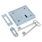 Opleg kelderbandslot 100x85 mm extra zwaar staal verzinkt, Verzenden, Nieuw