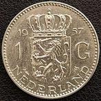 Nederlandse zilveren Gulden 1957, Postzegels en Munten, Zilver, Losse munt, Verzenden