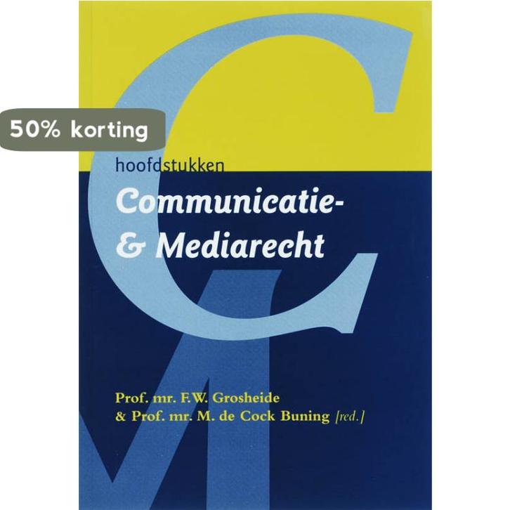 Hoofdstukken Communicatie- en mediarecht 9789069165271, Boeken, Wetenschap, Gelezen, Verzenden
