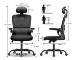 Premium Ergonomische Bureaustoel - Zwart - Nieuw Design, Verzenden, Zwart, Nieuw, Ergonomisch