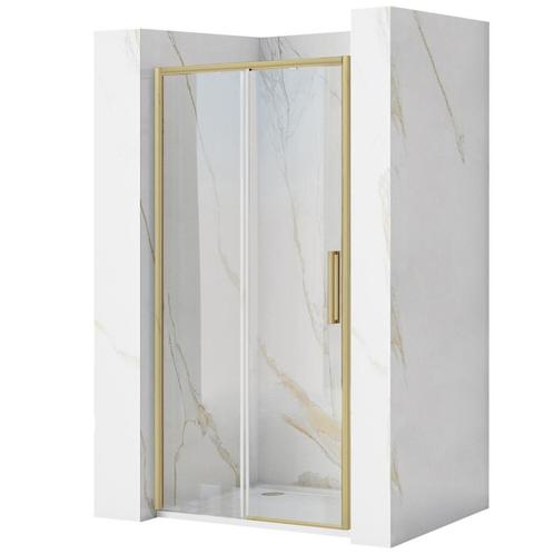REA Schuifdouchedeur - Geborsteld Goud - Gehard Glas - Wa..., Doe-het-zelf en Verbouw, Sanitair, Nieuw, Ophalen of Verzenden