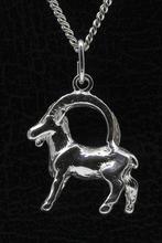 Zilveren Sterrenbeeld Steenbok ketting hanger - groot, Verzenden, Nieuw