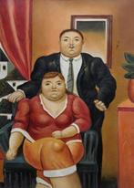 Scuola europea (XX), da Botero - Marito e moglie, Antiek en Kunst, Kunst | Schilderijen | Klassiek