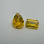 Zonder Minimumprijs - 2 pcs Geel, Oranje Vuuropaal - 5.11 ct, Nieuw
