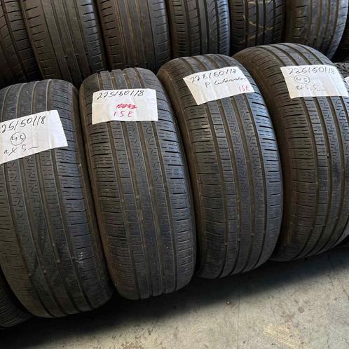 4 x Pirelli 225-50-18 4 Seizoenbanden 5,5mm, Auto-onderdelen, Banden en Velgen, 18 inch, All Season, 225 mm, Personenwagen, Gebruikt