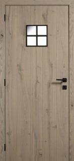 Eicq Parketdeur Barnwood stalen kader 4-ruits, Ophalen of Verzenden, Nieuw