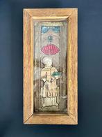 Wandtapijt - 44 cm - 21 cm - Fragment Orfrois 16e