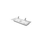 Duravit ME By Starck Dubbele Wastafel 130x49x18 cm Keramiek, Ophalen of Verzenden, Nieuw, Overige typen