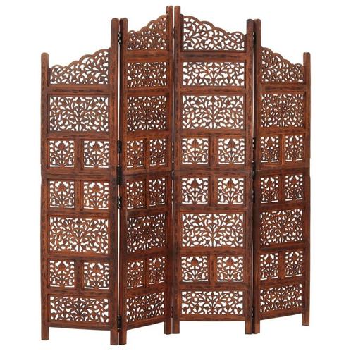 Kamerscherm 4 Panelen Bruin | Retourdeal | 35% Korting, Huis en Inrichting, Woonaccessoires | Kamerschermen, Nieuw, Ophalen of Verzenden