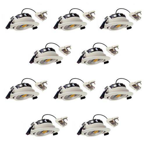 Liv Inbouwspot Wit 10 stuks Binnenverlichting Spots inbouw, Huis en Inrichting, Lampen | Spots, Verzenden