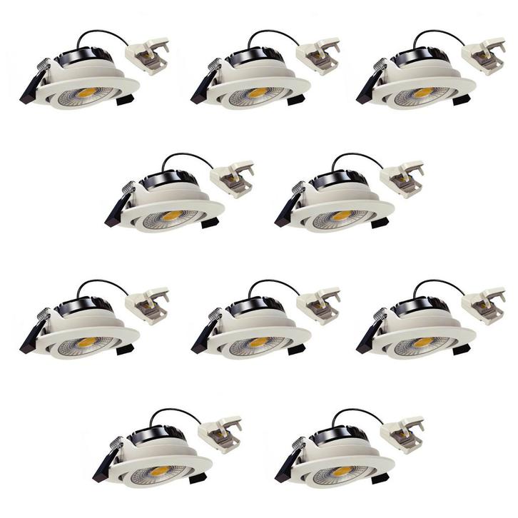 Liv Inbouwspot Wit 10 stuks Binnenverlichting Spots inbouw, Huis en Inrichting, Lampen | Spots, Inbouw, Nieuw, Metaal of Aluminium