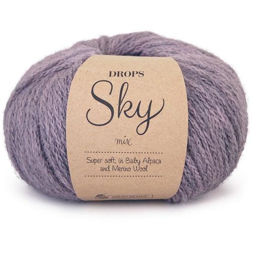 DROPS Sky Mix - 08 paarse mist - Wol Garen, Hobby en Vrije tijd, Breien en Haken, Ophalen of Verzenden