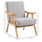 TRUUSK Fauteuil In Scandinavisch Design, Fluwelen Look, Mass, Huis en Inrichting, Stoelen, Verzenden, Nieuw