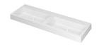 INK Wastafel Momento Polystone dubbel zonder kraangat 140 cm, Doe-het-zelf en Verbouw, Sanitair, Ophalen of Verzenden, Nieuw, Overige typen