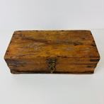 Doos - Antieke Engelse pennendoos schrijfkist 1850 - Hout,, Antiek en Kunst, Curiosa en Brocante
