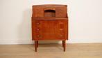 Vintage secretaire | Deens | Teak | Met spiegel, Ophalen of Verzenden, Nieuw