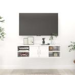 vidaXL Wandschap 102x30x29 cm bewerkt hout hoogglans wit, Verzenden, Nieuw