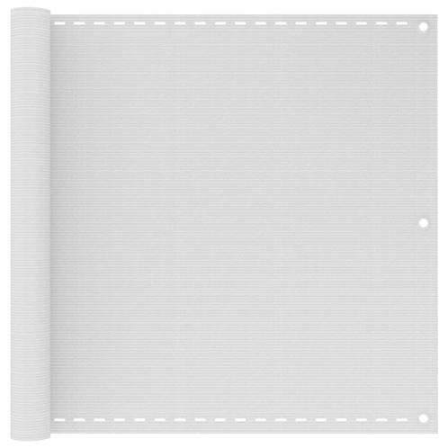 vidaXL Balkonscherm 90x300 cm HDPE wit, Tuin en Terras, Zonneschermen, Nieuw, Verzenden