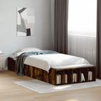 vidaXL Bedframe bewerkt hout gerookt eikenkleurig 90x190 cm, Huis en Inrichting, Slaapkamer | Bedden, 90 cm, Eenpersoons, Bruin