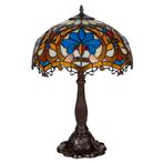 Tiffany tafellamp – Ø 39.5 × H 58 cm – Kleurrijk Krulmotief, Huis en Inrichting, Verzenden, Nieuw