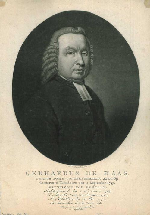 Portrait of Gerardus de Haas, Antiek en Kunst, Kunst | Etsen en Gravures