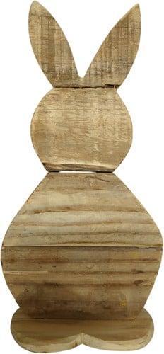 Houten Haas Smoke 15x35 cm, Huis en Inrichting, Woonaccessoires | Kunstplanten en Kunstbloemen, Nieuw, Ophalen of Verzenden