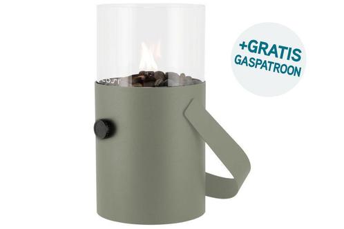 Cosiscoop olive - Original - gaslantaarn met gaspatroon, Tuin en Terras, Tuinmeubel-accessoires, Nieuw, Verzenden