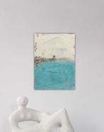 Stefanie Raus - Abstrakte Landschaft Türkis Silber 1381