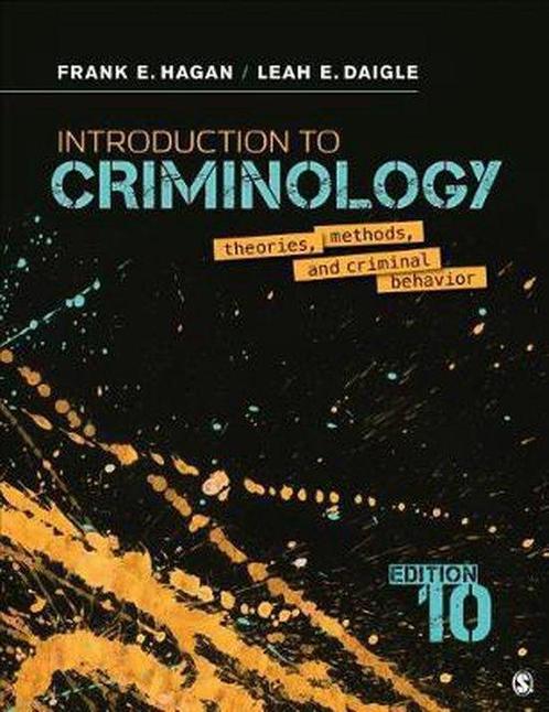 Introduction to Criminology 9781544339023 Frank E. Hagan, Boeken, Taal | Engels, Gelezen, Verzenden