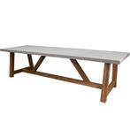 Veltis dining tuintafel betonlook 300x100xH77 cm, Tuin en Terras, Tuintafels, Ophalen of Verzenden, Nieuw