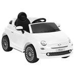 vidaXL Kinderauto Fiat 500 elektrisch wit, Kinderen en Baby's, Speelgoed | Buiten | Voertuigen en Loopfietsen, Verzenden, Nieuw