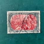 Duitse Rijk 1900 - 5 Mark Reichspost met befund Jaschke, Gestempeld