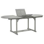 vidaXL Tuintafel 200x100x75 cm massief acaciahout grijs, Verzenden, Nieuw, Hout