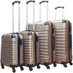 Royalty Rolls Kofferset 4 delig champagne trolley reiskoffer, Sieraden, Tassen en Uiterlijk, Koffers, Wieltjes, Hard kunststof