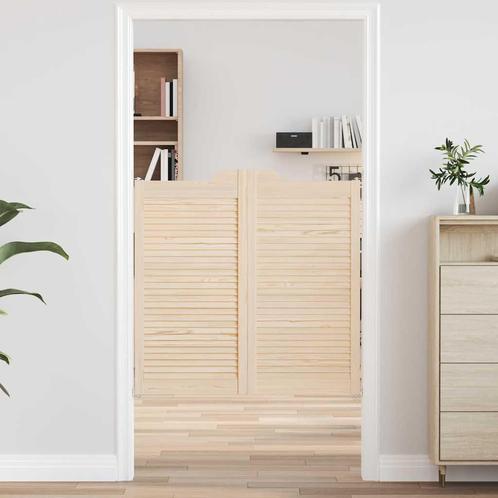 vidaXL Draaideuren louvredesign 2 paar 100x100 cm massief, Doe-het-zelf en Verbouw, Deuren en Horren, Nieuw, Verzenden